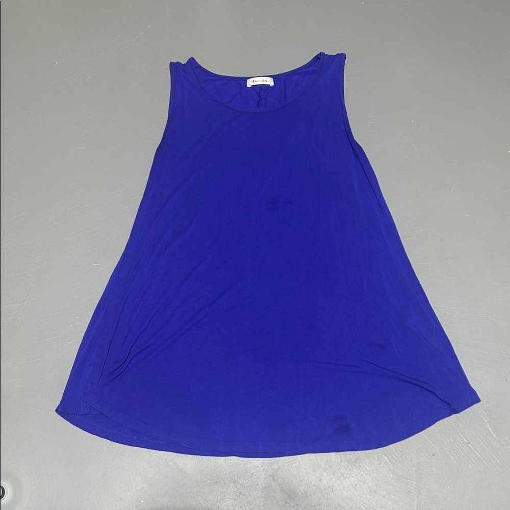 Esenchel Blue Tank Top Shirt (Women’s Large)